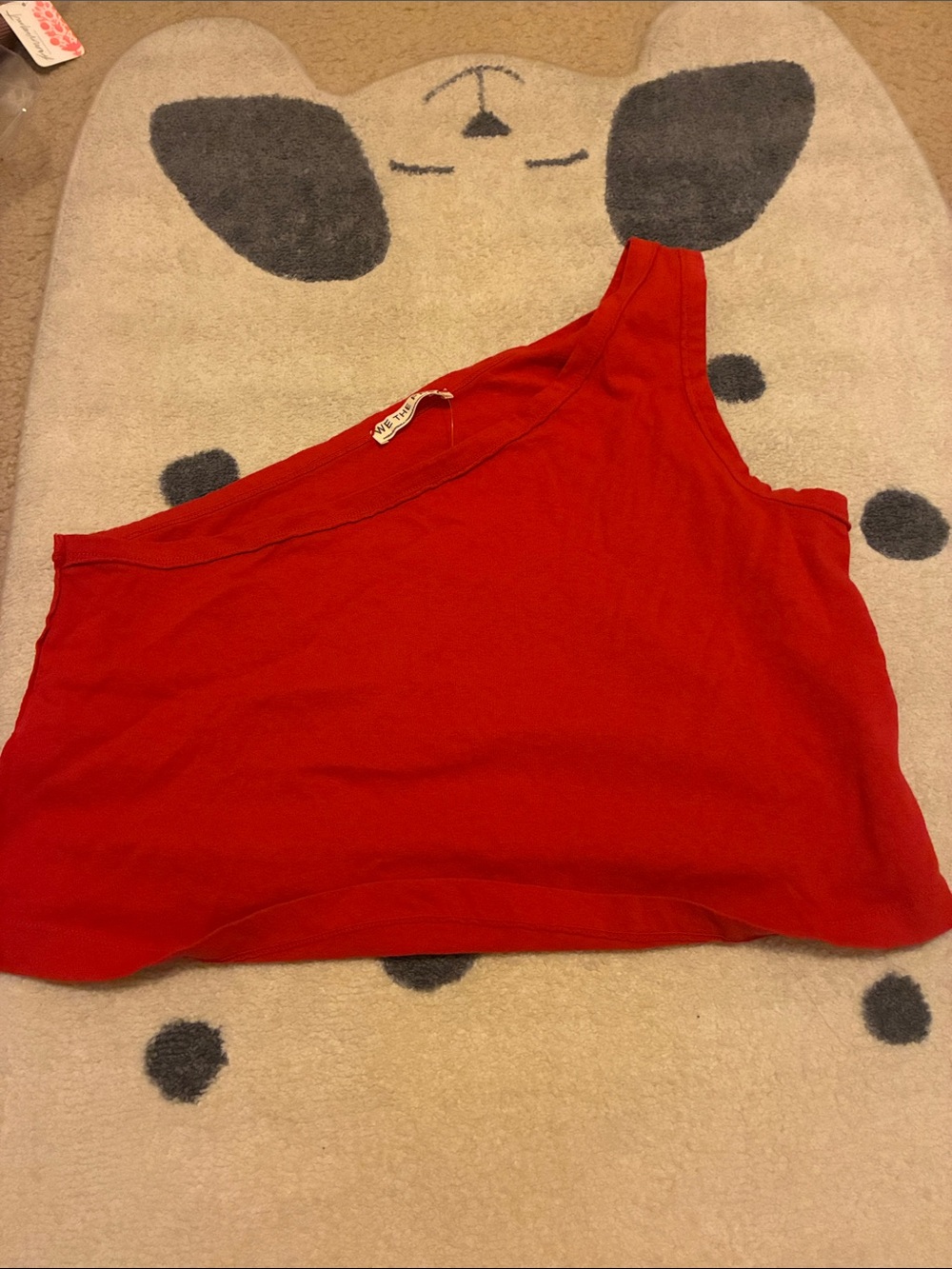 Free people Red One-Shoulder Crop Top -  Women